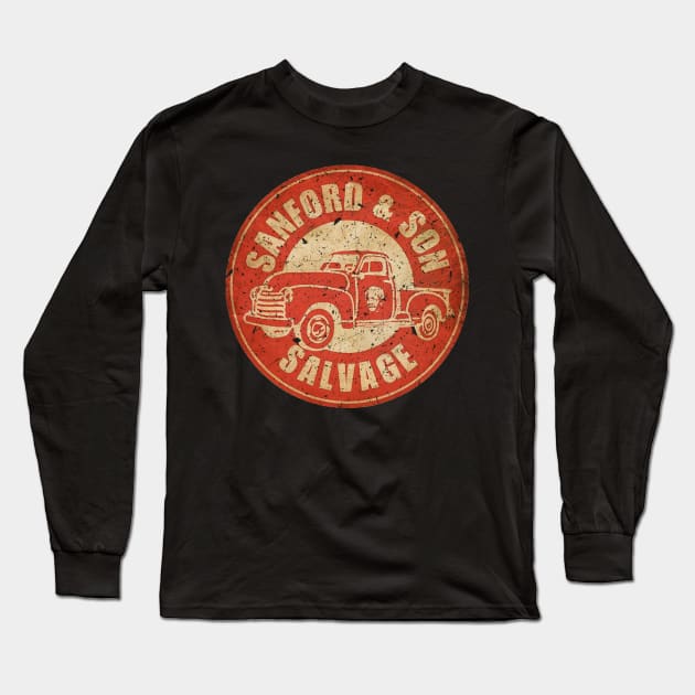 vintage Sanford and Son Salvage Long Sleeve T-Shirt by Jendralsambo